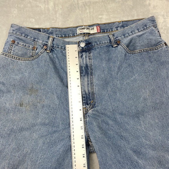 Vtg Levi's 560 Jeans Mens 42x34 Blue Denim Comfort Fit High Rise Straight Leg - Picture 8 of 10